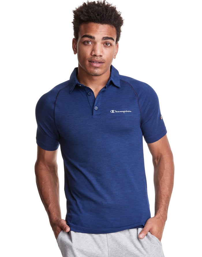 Champion Sport Polo T-Shirt Heren - Blauw - Belgie 3697SMNYD